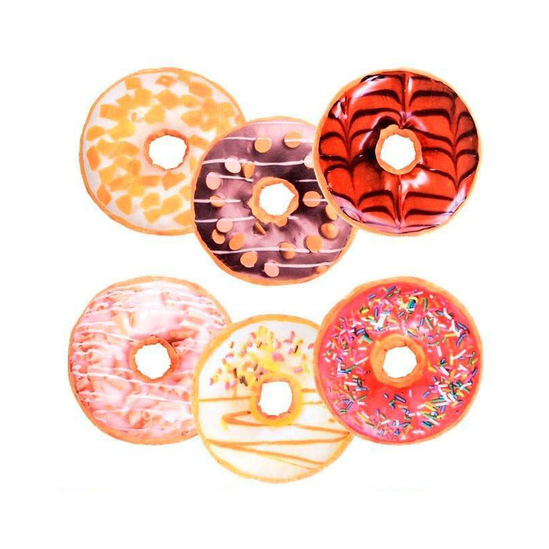 Plyšový donut / Polštář americká kobliha - více stylů, Styl 1#