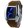 Digitální LED motoristické hodinky / styl tachometr