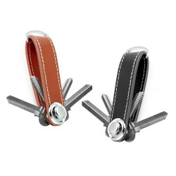 Kožená klíčenka DDKEY s prošitím