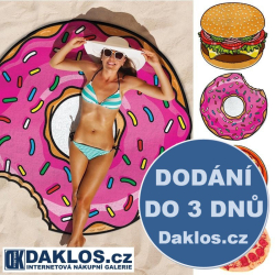 Osuška / Podložka - Hamburger / Pizza / Nakousnutý donut / americká kobliha