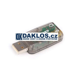 Adapter z USB do 3,5 mm audio 5.1 Jack / reproduktory / sluchátka / mikrofon