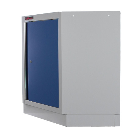  Celokovová rohová dílenská skříňka PROFI BLUE jednokřídlá - MTGC1300B