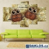 5x Obraz / Plátno / Plakát na zeď - Káva / Sovy