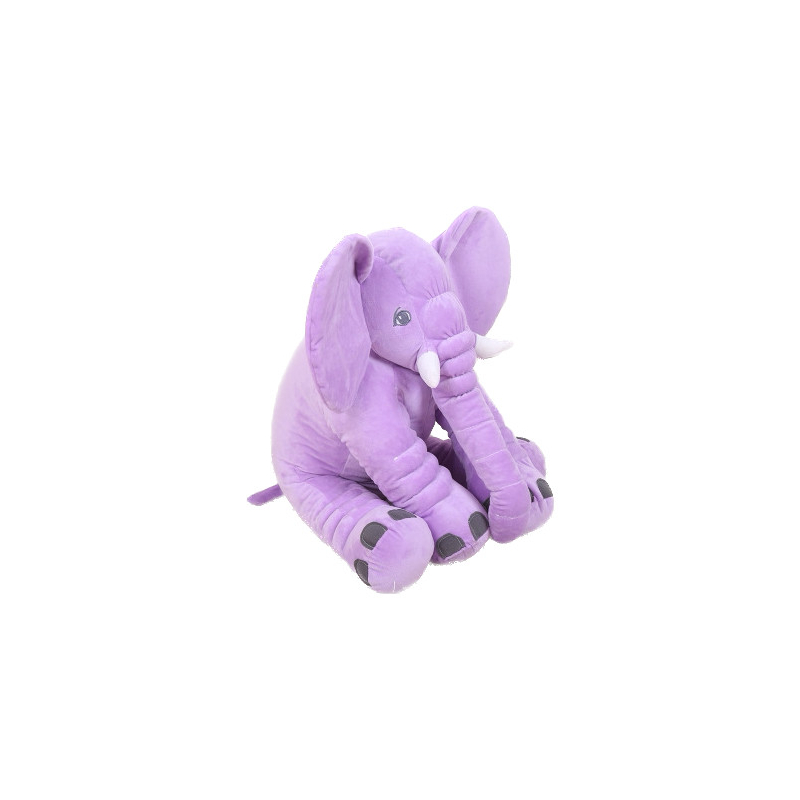 Velký plyšový slon - 40 cm - fialový