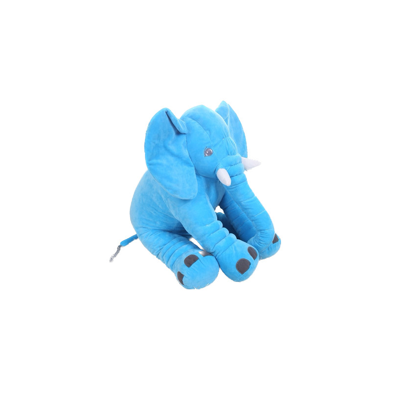 Velký plyšový slon - 40 cm - modrý