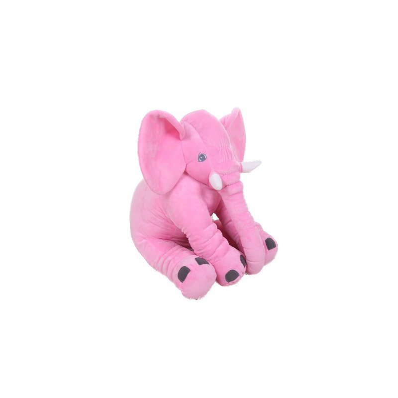 Velký plyšový slon - 40 cm - růžový