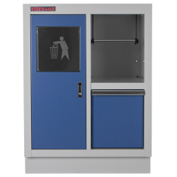 Celokovová dílenská skříňka PROFI BLUE 680x458x910 mm - MTGC1301A