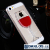 Kryt pro Apple iPhone 5C - sklenička vína s tekutinou