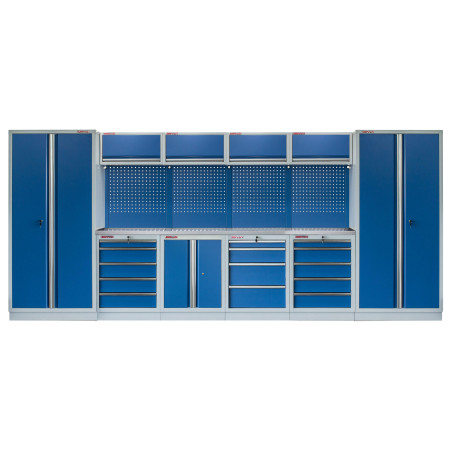 Kvalitní PROFI BLUE dílenský nábytek - 4535 x 2000 x 495 mm - MTGS1300AP
