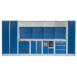Kvalitní PROFI BLUE dílenský nábytek 4235 x 495 x 2000 mm - MTGS1301AL