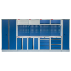 Kvalitní PROFI BLUE dílenský nábytek 4235 x 495 x 2000 mm - MTGS1300BB4
