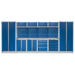 Kvalitní PROFI BLUE dílenský nábytek - 4535 x 495 x 2000 mm - MTGS1300BB2