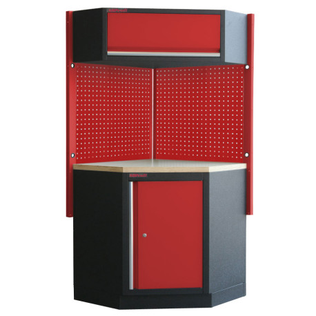 Rohová sestava PROFI RED dílenského nábytku - RTGS1302