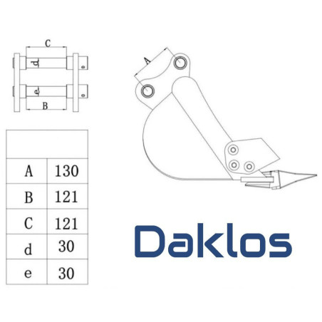 Prosévací (písečná) lžíce 800 mm pro minibagr 2.1t, 2.2t, 2.3t, 2.4t, 2.5t, 2.6t, 2.7t, 2.8t 2.9t 3.0t