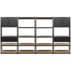 Regálový systém MASTER, 4 díly - AH034FAAF