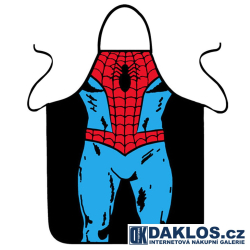 Kuchyňská zástěra - super hrdinové - Superman Batman Wonder Woman Spider Man Iron man