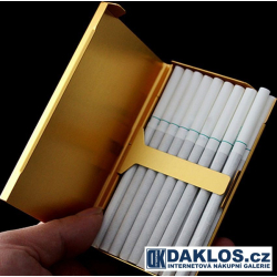 Elegantní kovové pouzdro na cigarety