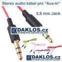 Stereo audio kabel pro připojení Aux-In pomocí 3,5 mm Jacku