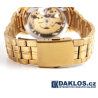Luxusní zlaté hodinky WINNER s průhledným ciferníkem - automatické