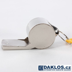 Kovová píšťalka se šňůrkou nejen pro rozhodčí a trenéry