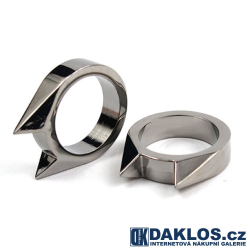 Prsten / prstýnek BOXER z nerezové oceli na přežití / obranu