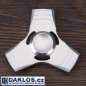 Kovový stříbrný Fidget Spinner / Spinee proti stresu / Antistresové ložisko