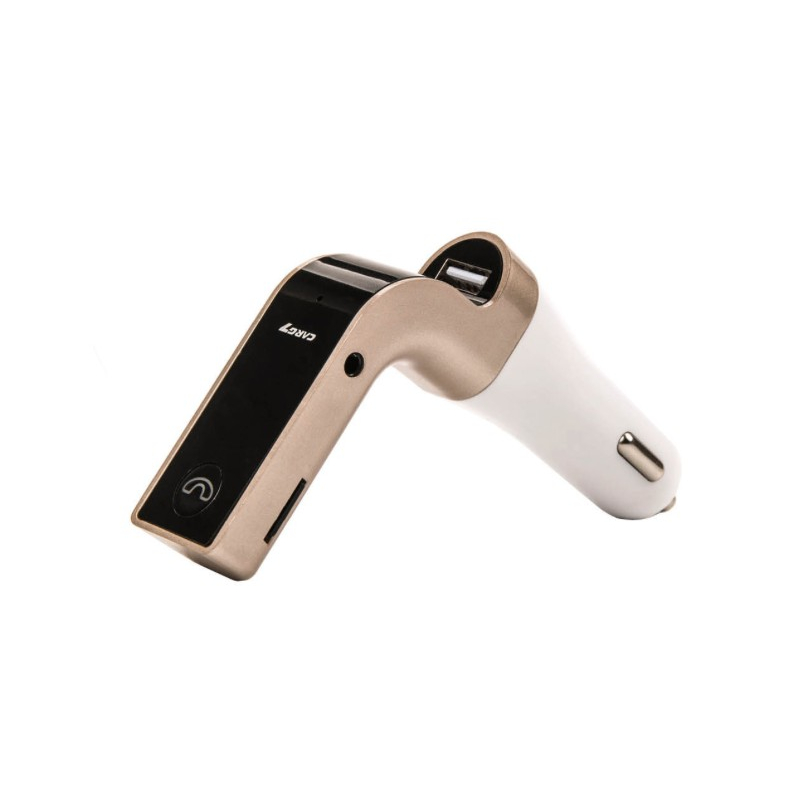 FM Bluetooth transmitter s USB / microSD / Hands-free, Barva Zlatá
