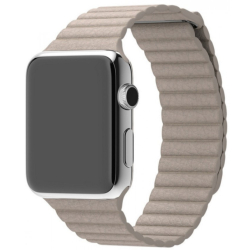 Kožený elegantní pásek na Apple Watch -  červený