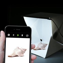 Skládací fotobox s LED podsvícením pro focení produktových fotografií