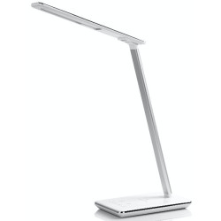 Stolní lampička s bezdrátovým nabíjením QI - bílá