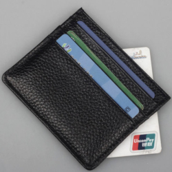 Ultratenká kožená peněženka - pouzdro na kreditní karty