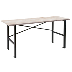 Pracovní stůl s dřevěnou pracovní deskou 1650x600x850 mm - AL0025