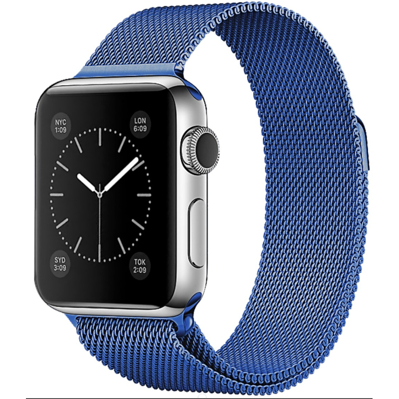Samurrai nerezový ocelový řemínek na Apple Watch - Blue, Šířka hodinek 38 / 40 mm