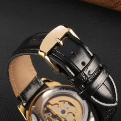 Luxusní automatické hodinky WINNER s koženým páskem