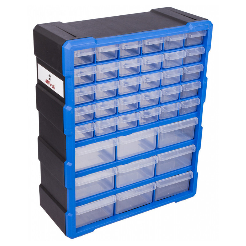 Plastový organizér / box na šroubky, 39 rozdělovníků - MW1502