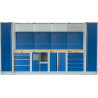 Kvalitní PROFI BLUE dílenský nábytek 3920 x 495 x 2000 mm - MTGS1301AP Blue