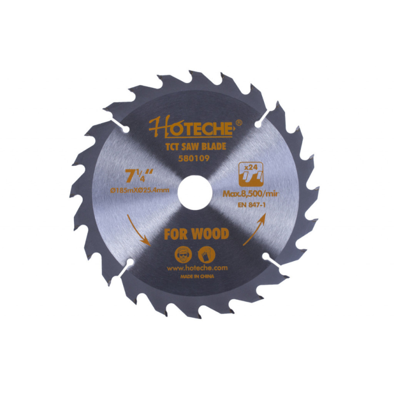 Pilový kotouč na dřevo 185 mm, 24 zubů - HT580109 - Hoteche