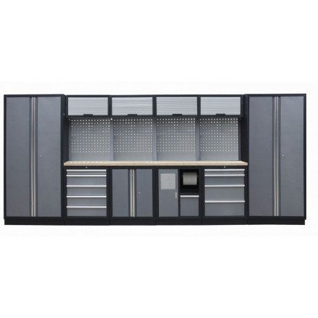 Kvalitní PROFI dílenský nábytek - 4535 x 2000 x 495 mm - TGS1301AH Grey