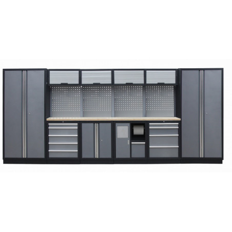 Kvalitní PROFI dílenský nábytek - 4535 x 2000 x 495 mm - TGS1301AH Grey