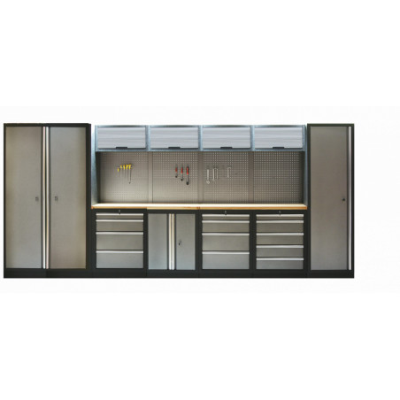 Kvalitní PROFI dílenský nábytek 4235 x 495 x 2000 mm - TGS1300A6 Grey