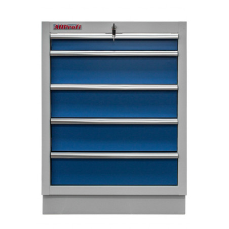 Celokovová dílenská skříňka PROFI BLUE s 5-ti šuplíky 680x458x910 mm - MTGC1305