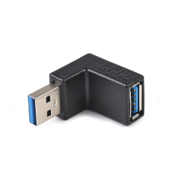 Rohový NAHORU USB 3.0 adaptér / Roh / 90° / MALE - FEMALE