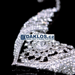 Set náhrdelníku a náušnic s křišťálovými diamanty