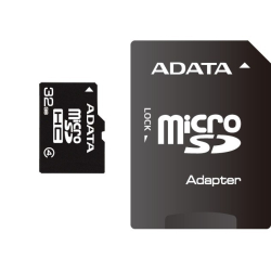 ADATA Micro SDHC karta 32GB Class 4 + SD adaptér