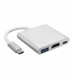 Redukce nejen pro MacBook z USB-C do HDMI, USB 3.0,  USB C
