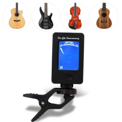 Digitální LCD ladička pro kytaru, ukulele, housle