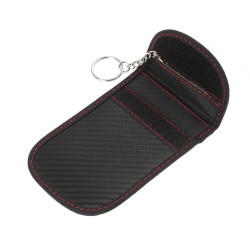 Pouzdro CARBON blokující signál na klíče od auta, telefon a karty