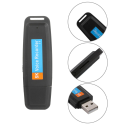 USB Diktafon hlasový záznamník, až 32 GB paměť, nahrávání hlasu, zvuku