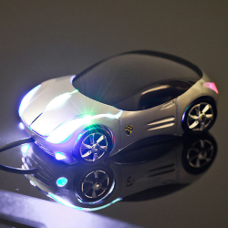 Optická myš ve tvaru auta Ferrari - 3 barvy