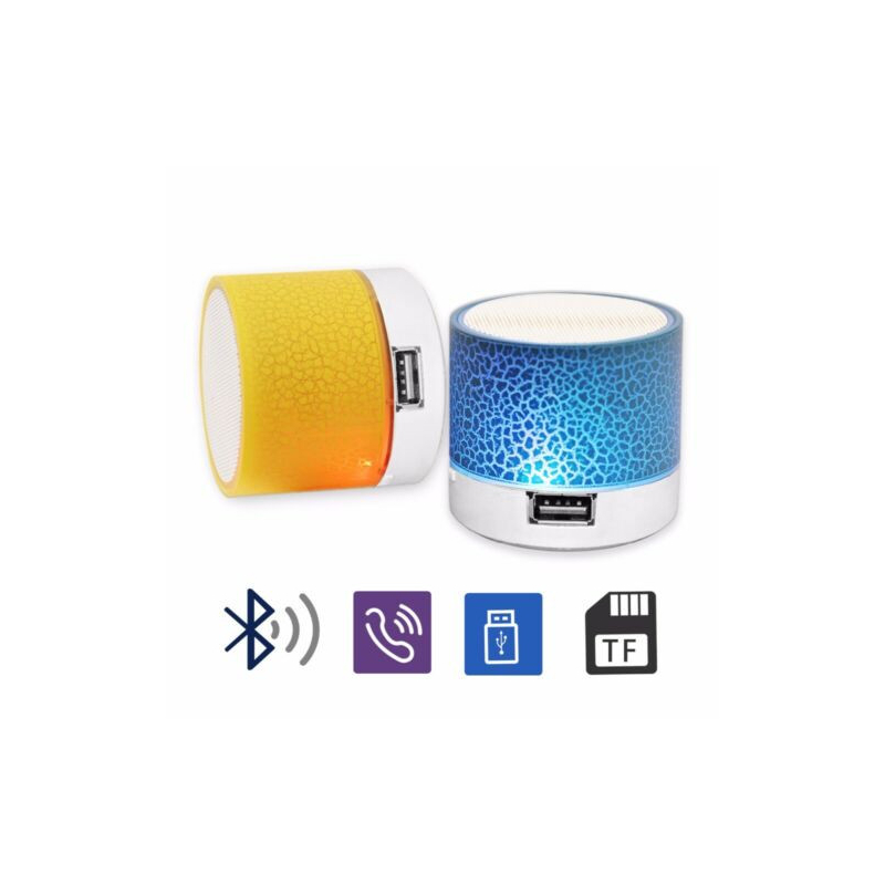 Svíticí Bluetooth reproduktor 3W, Barva Bílá
